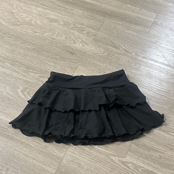 Black Ruffled Skirt - Picture 2 of 3